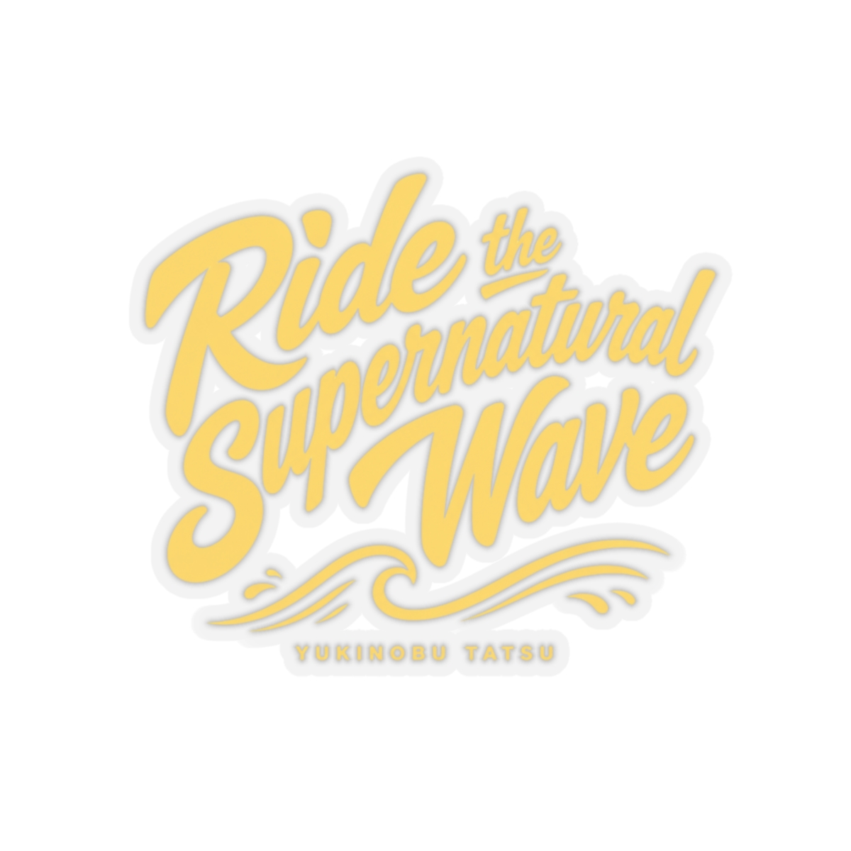 Dandadan "Ride the Supernatural Wave" Sticker