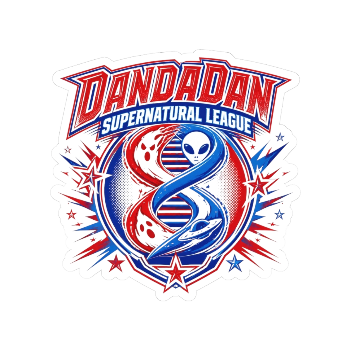Dandadan "Dandadan Supernatural League" Sticker - alternate angle 1, merchandise