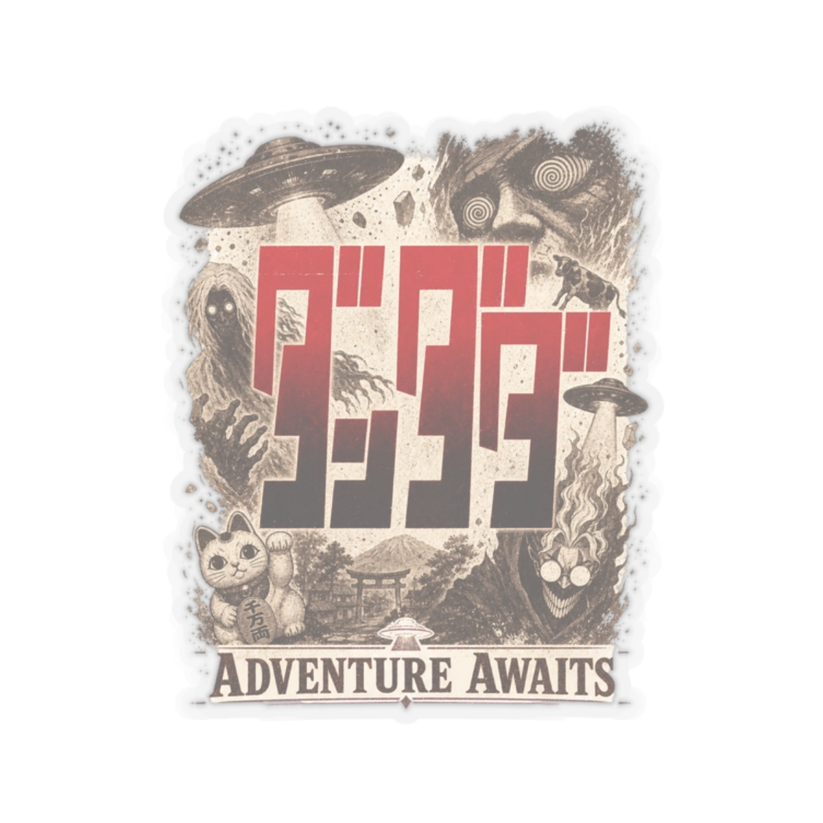 Dandadan "Adventure Awaits" Sticker