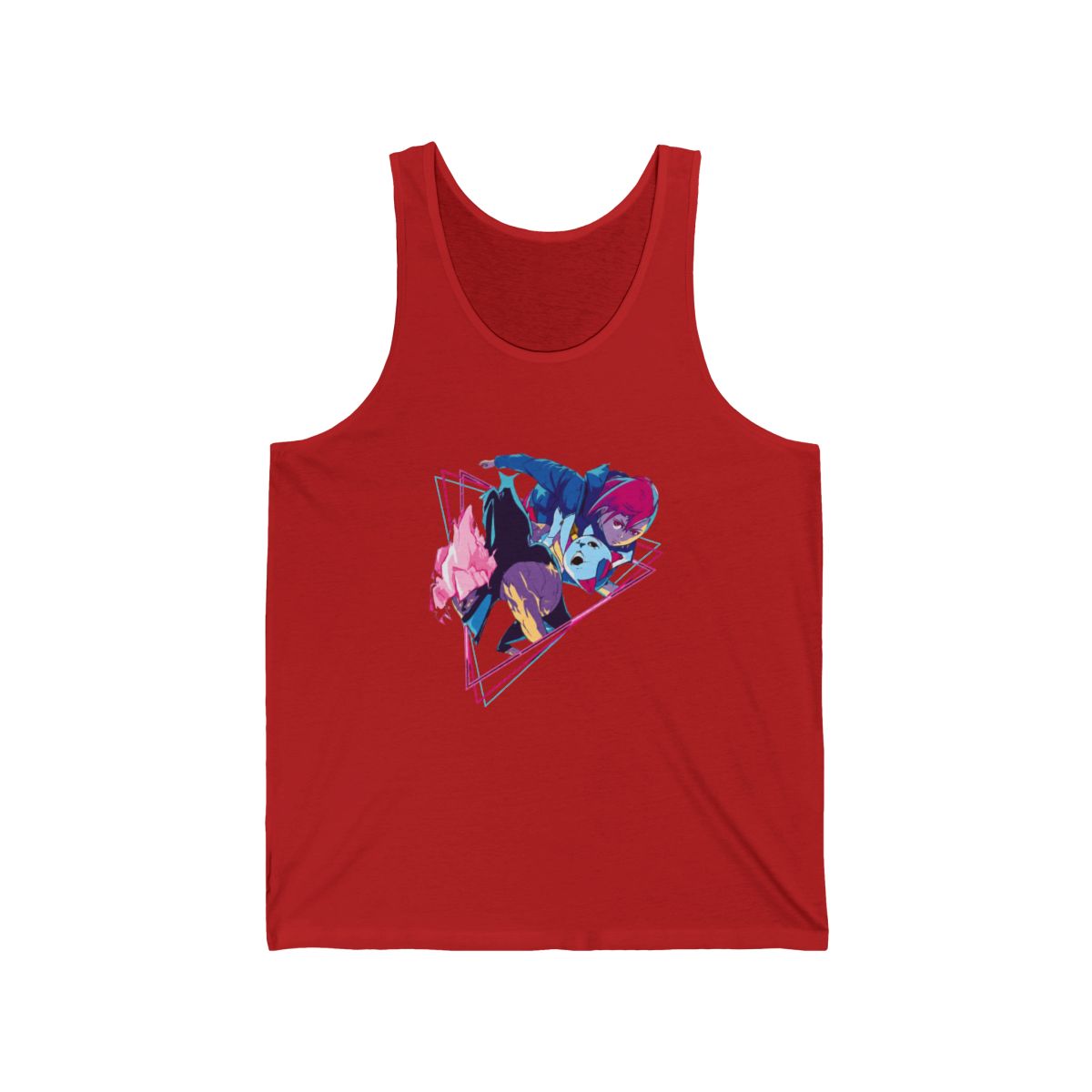 Dandadan - Okarun and Momo Retro Style Tank Top - alternate angle 3, merchandise