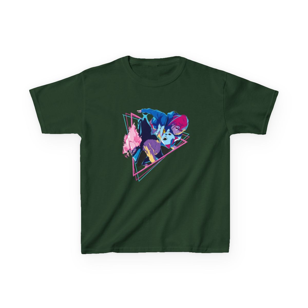 Dandadan - Okarun and Momo Retro Style Kids T-Shirt - alternate angle 5, merchandise