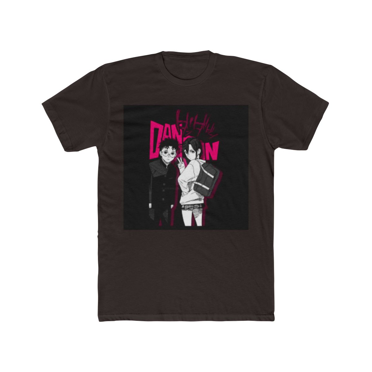 Premium Black & Pink Dandadan T Shirt - alternate angle 2, merchandise