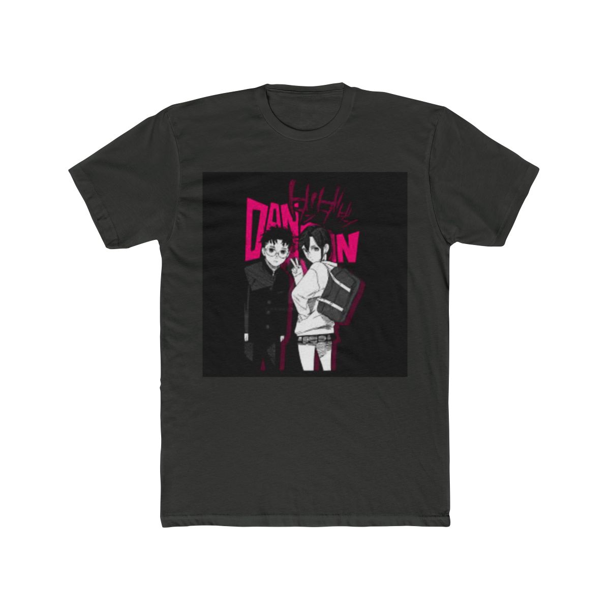 Premium Black & Pink Dandadan T Shirt - alternate angle 5, merchandise