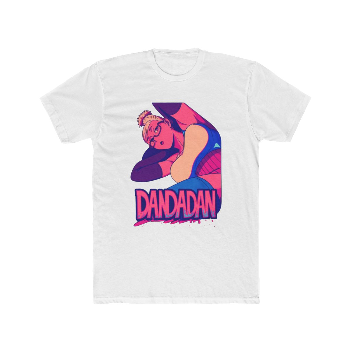 Seiko Ayase Neon-Granny Tee - Dandadan Vaporwave T Shirt - Official t-shirts merchandise