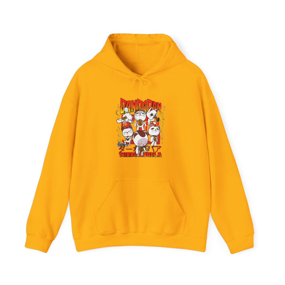 Dandadan Turbo Granny Hoodie Cat Spirits Anime Jumper - alternate angle 5, merchandise